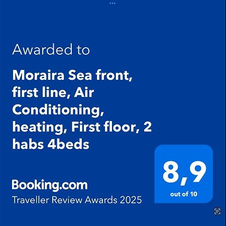 Moraira Sea Front, First Line, Air Conditioning, Heating, First Floor, 2 Habs 4Beds Екстериор снимка